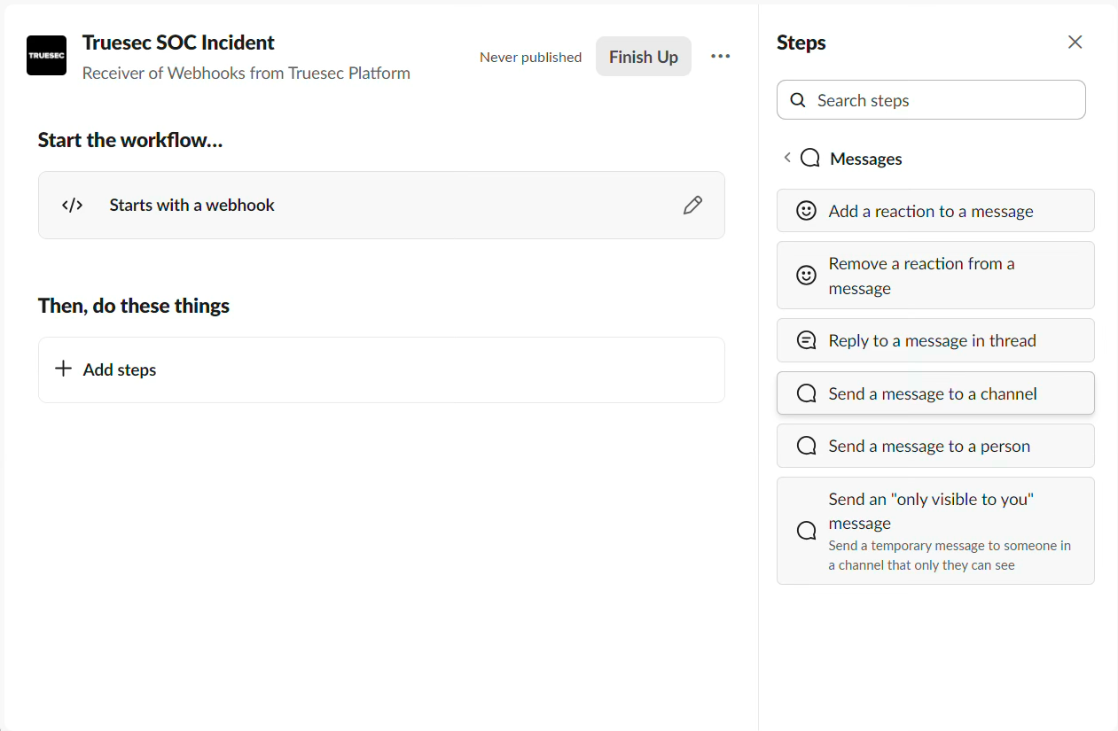 Send a message to a channel