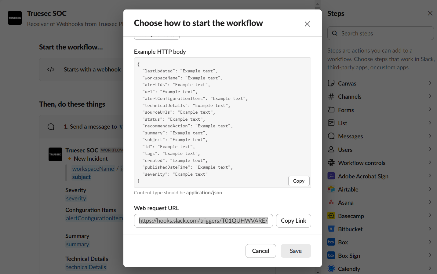 Choose how to start the workflow
